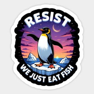 Resist-Penguin Sticker